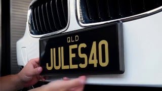 Personalised Plates Queensland How to attach Prestige Plates [upl. by Eirene]