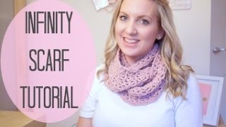 CROCHET Infinity scarf tutorial  Bella Coco [upl. by Tillo]