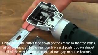 Changing the blades on the Masterclip Hunter Horse Clipper with Heiniger Style Blades [upl. by Mitchael]