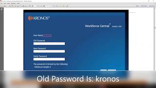 How To Login to Kronos [upl. by Ameekahs]