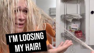 MY HAIR FELL OUT BECAUSE OF HAIR BLEACHING FAIL Bleaching disaster [upl. by Enilorac]