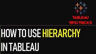 How to Create Hierarchy in Tableau [upl. by Adachi]