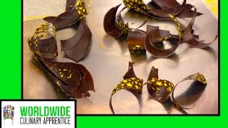 Mastering Chocolate Garnishes How to Make Chocolate Curls Loops and Twists [upl. by Brandon]