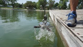 MAGNET FISHING WITH EXTREMELY STRONG MAGNETS [upl. by Thilda339]