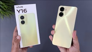 vivo Y16 Unboxing And Review I Hindi [upl. by Ynnatirb]