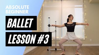 Absolute Beginner Ballet Class 3  Online Ballet Lesson [upl. by Garey23]