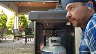 Weber Grill Genesis 2 E310 propane tank install [upl. by Ahsilif]