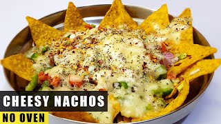 Nachos chips  Veg cheese nachos  Mexican Nachos chips  NO OVEN [upl. by Catina]