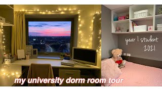 My university dorm room tour  2021 UK Year 1 student [upl. by Ayahsey]