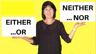 EITHER OR  NEITHER NOR in English  Grammar lesson [upl. by Hallie]