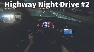 1 Hour Highway Night Driving for Sleep ASMR Relaxing 2 [upl. by Anidualc301]