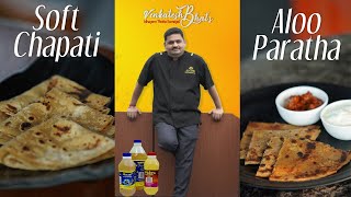 venkatesh bhat makes soft chapathi  aloo paratha  சப்பாத்தி recipe  chapati  parata breakfast [upl. by Navoj]