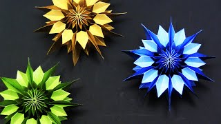 EASY DIY Paper Snowflake DIY 3D  Yakomoga EASY DIY [upl. by Joby]