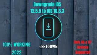 Downgrade IPhone 5 amp 5s from IOS 1255 to IOS 1033 [upl. by Noseaj]