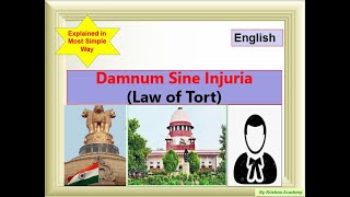 Damnum Sine Injuria Law of Tort [upl. by Jerold]