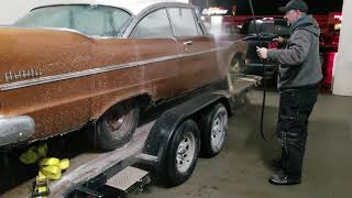 1957 Plymouth Belvedere BARN FIND First Bath in over 30 years [upl. by Mandle]