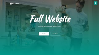 How To Make Website Using HTML CSS  Create Complete Responsive Website Step by Step [upl. by Max]