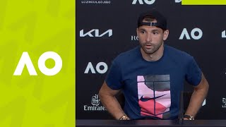 Grigor Dimitrov quotNever know whats going to happenquot press conference 4R  Australian Open 2021 [upl. by Chloris]