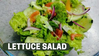 QUICK AND EASY LETTUCE SALAD RECIPE [upl. by Balbinder]