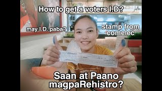 HOW TO GET A VOTERS ID 2021  HOW TO REGISTER IN COMELEC [upl. by Eugilegna]