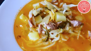 How to make Russian Schi Soup  Sour Cabbage Soup Recipe [upl. by Wrennie58]