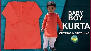 Latest Simple and Stylish Baby Boy Kurta Cutting and Stitching For Summers in HindiUrdu [upl. by Egor521]