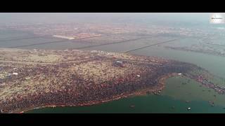 Kumbh Mela 2019  Drone View in 4K [upl. by Areikahs]