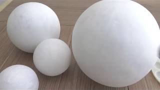 Como hacer Esferas para cualquier proyectoHow to make paper mache spheres [upl. by Cramer]