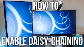 How To Enable DaisyChaining On The Dell U2414H Monitor [upl. by Otsedom]