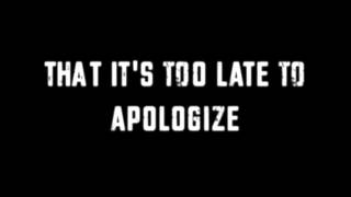 Justin Timberlake apologize lyrics [upl. by Gebelein]