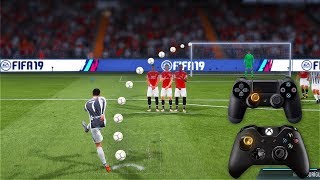 FIFA 19 ALL FREE KICKS TUTORIAL  TRIVELA KNUCKLEBALLPOWER RABONA [upl. by Yves522]