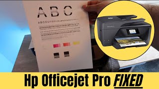 HP Officejet Pro 6968 How To Clean Unclog Printhead  NOT PRINTING BLACK OR COLOR FIXED [upl. by Mosora]