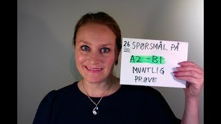 Video 226 Norskprøve muntlig A2B1 spørsmål [upl. by Nahtnanhoj]