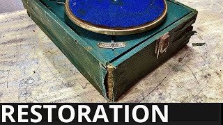 1938 rare Gramophone Restoration  I restored old record player [upl. by Magdau466]