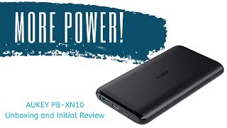 AUKEY 10000mAh USBC Power Bank  Unboxing and Review [upl. by Atil]