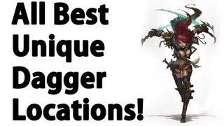 Skyrim  ALL Unique Dagger  Locations Guide  YouTube [upl. by Nepean]