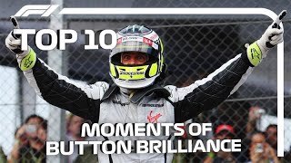 Top 10 Moments of Jenson Button Brilliance [upl. by Daley]