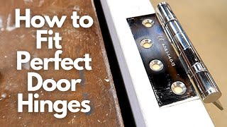 How to Fit Perfect Door Hinges [upl. by Nnayecats]