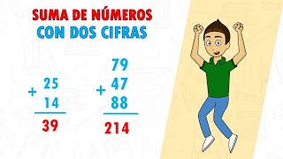 SUMA DE NUMEROS CON DOS CIFRAS Super facil  Para principiantes [upl. by Manella]