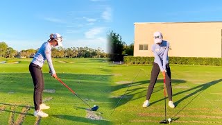 LYDIA KO GOLF SWING 2021  IRON amp DRIVER  SLOW MOTION 240FPS HD [upl. by Idnat]