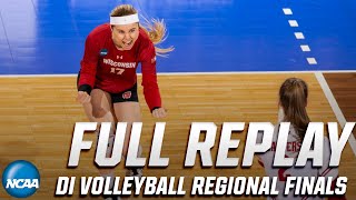 Wisconsin vs Nebraska 2019 NCAA womens volleyball regional final  FULL REPLAY [upl. by Akcirred]