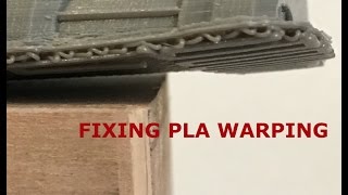 Fixing PLA Warping on a 3D Printer [upl. by Aube]