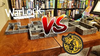 WizKids WarLock Tiles vs Dwarven Forge [upl. by Drarreg]