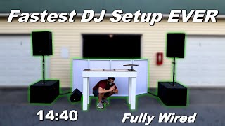 FASTEST Mobile DJ Setup EVER Fully Wired [upl. by Dorothy706]