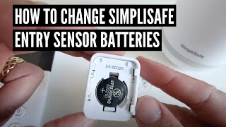 How To Change Simplisafe Entry Sensor Battery [upl. by Eneles]