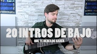 20 INTROS de Bajo que TE DEBES de Saber HD [upl. by Issej411]