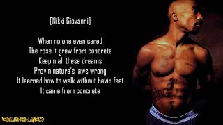 2Pac  The Rose That Grew from Concrete ft Nikki Giovanni Lyrics [upl. by Amando]