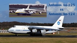 Antonov An225 vs An124 [upl. by Enelav]