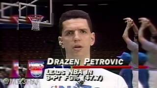 Dražen Petrović Rare PreGame Interview on TNT 19930302 [upl. by Tannen]