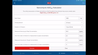 Therapeutic Vancomycin Monitoring Using AUC [upl. by Enitsej233]
